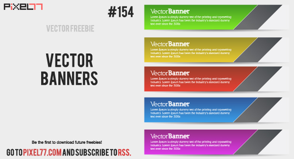 600x325 Free Download Of Vector Banners