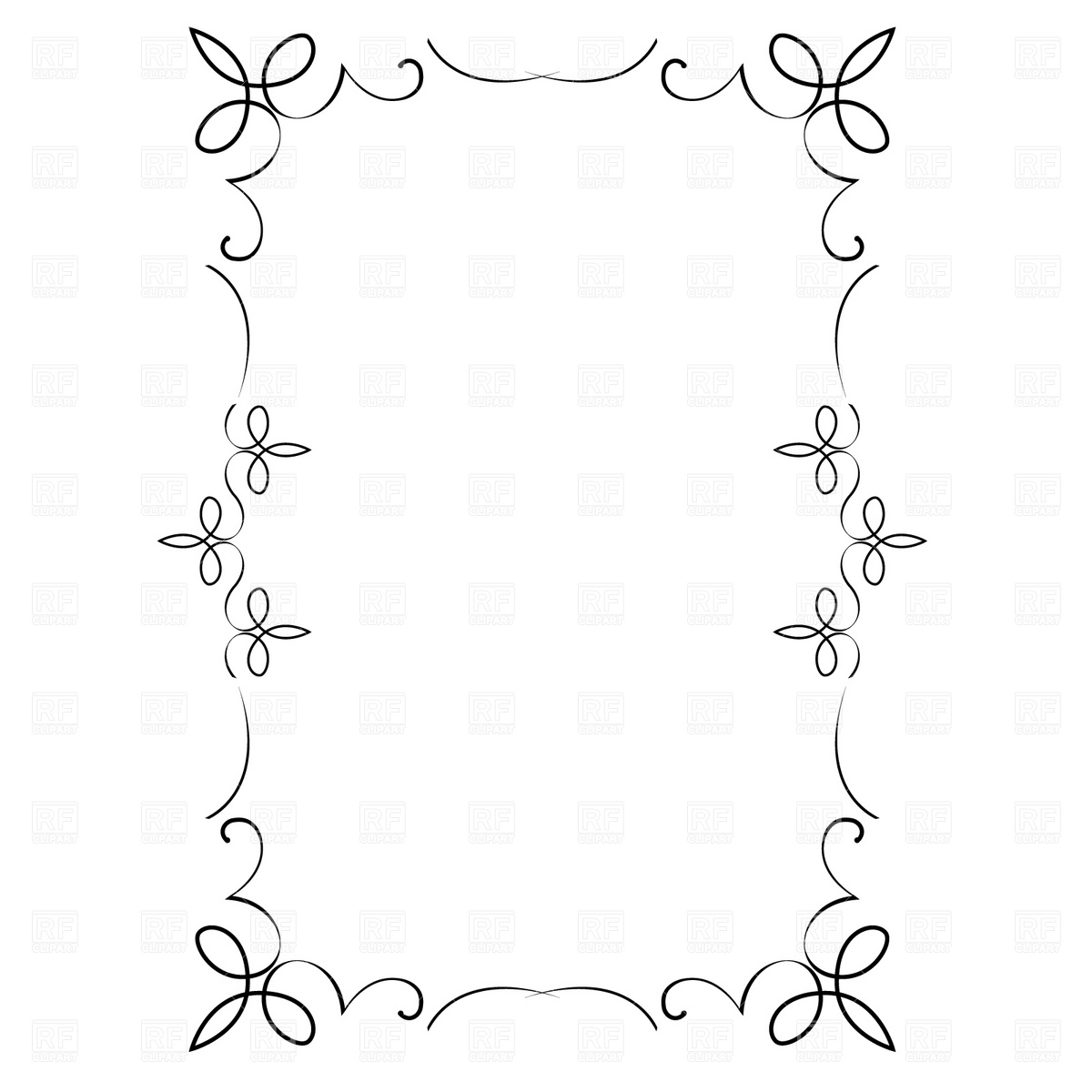 1200x1200 Decorative Frame Vector Image Vector Artwork Of Borders And
