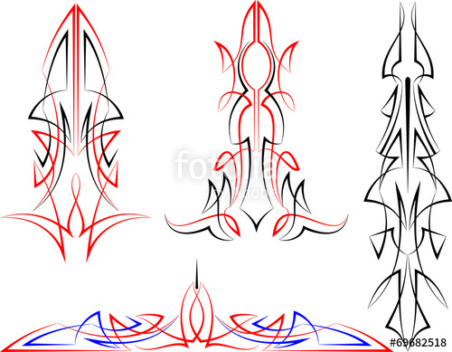 500x389 Pinstripe Graphics Vinyl Ready Stock Image And Royalty Free