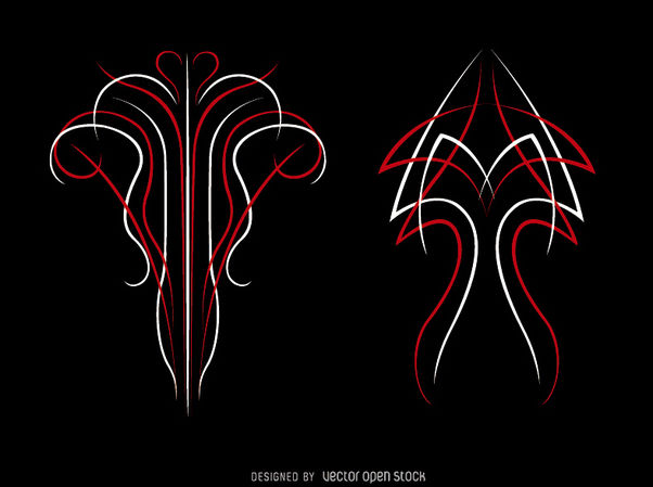 602x449 Pinstripe Tattoo Free Vector Download 170289 Cannypic