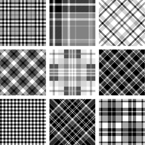 500x500 Plaid Fabric Patterns Seamless Vector 05 Free Download