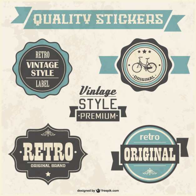 626x626 Retro Quality Badges Vector Free Download