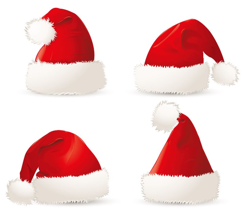 801x706 Free Red Christmas Santa Hats Free Vector Graphics All Free