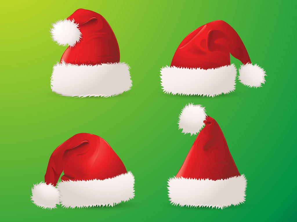 1024x765 Santa Hats Vector Art Amp Graphics