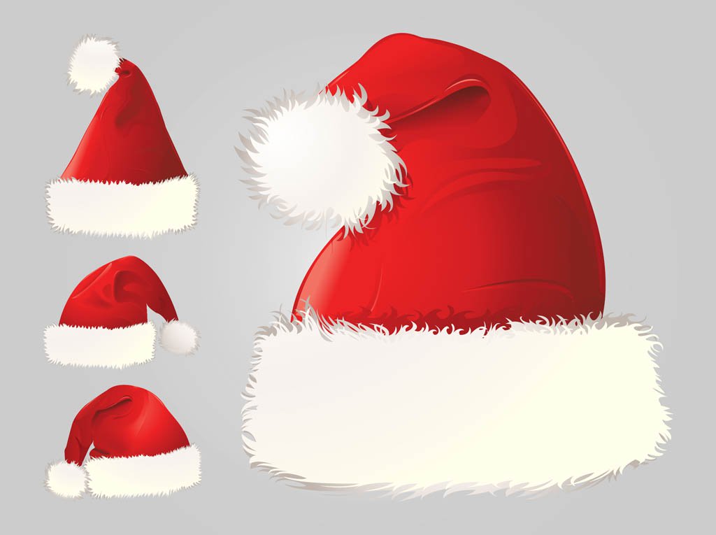 1024x765 Santa Hats Vector Vector Art Amp Graphics