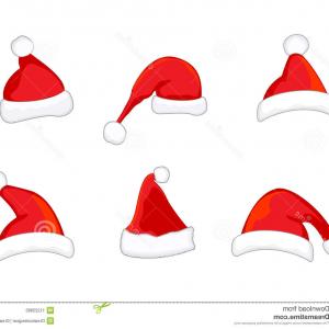 300x300 Silhouettes Of Christmas Hats And Decorations Xmas Icons Vector
