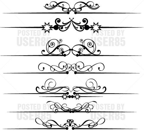 487x443 Victorian Scrolls Vector Free Vector Graphics Art Design Blog