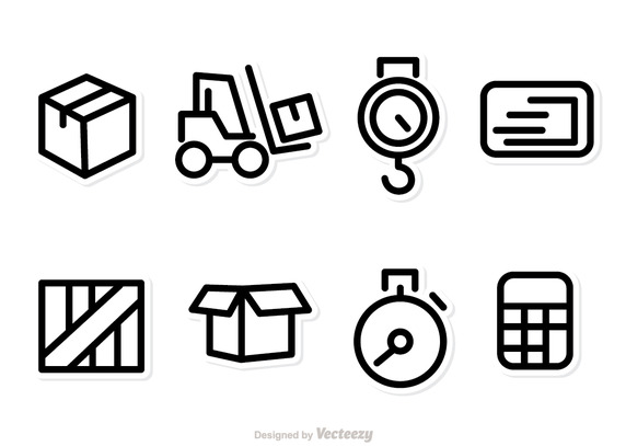 572x407 Logistics And Shipping Icons Vector Free Vector Download In .ai