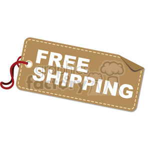 300x300 Royalty Free Free Shipping Vector Tag 003 385526 Vector Clip Art
