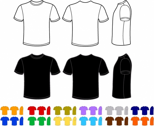 600x491 Men T Shirt Free Vector In Adobe Illustrator Ai ( .ai