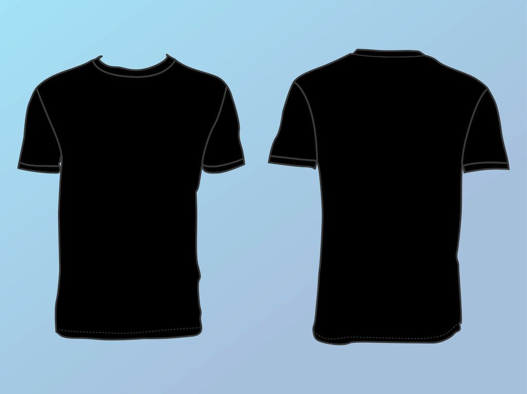 1024x767 Basic T Shirt Template Vector Art Amp Graphics