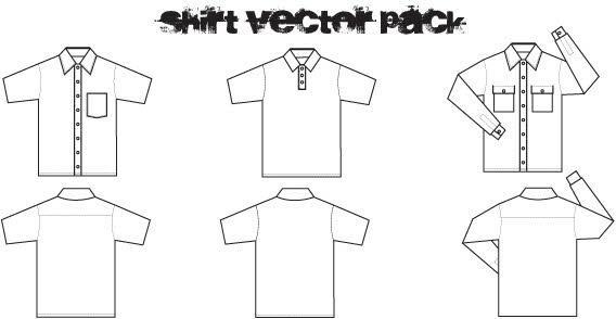 568x294 Shirt Free Vector Pack 123freevectors
