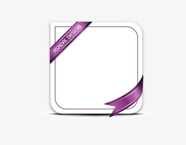 650x508 Fresh And Simple Frame Design, Frame Vector, Ribbon, Purple Png