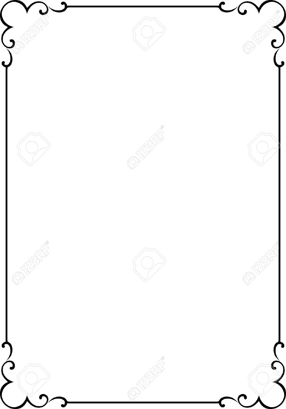 910x1300 Ornamental Frame Vector Clipart