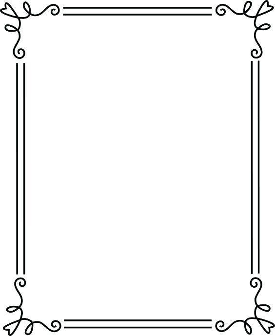 564x690 Simple Picture Frames Silver Frames Vector Graphics Perfect For