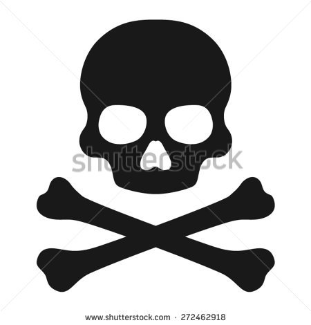 450x470 Skull And Cross Bones Group With Items