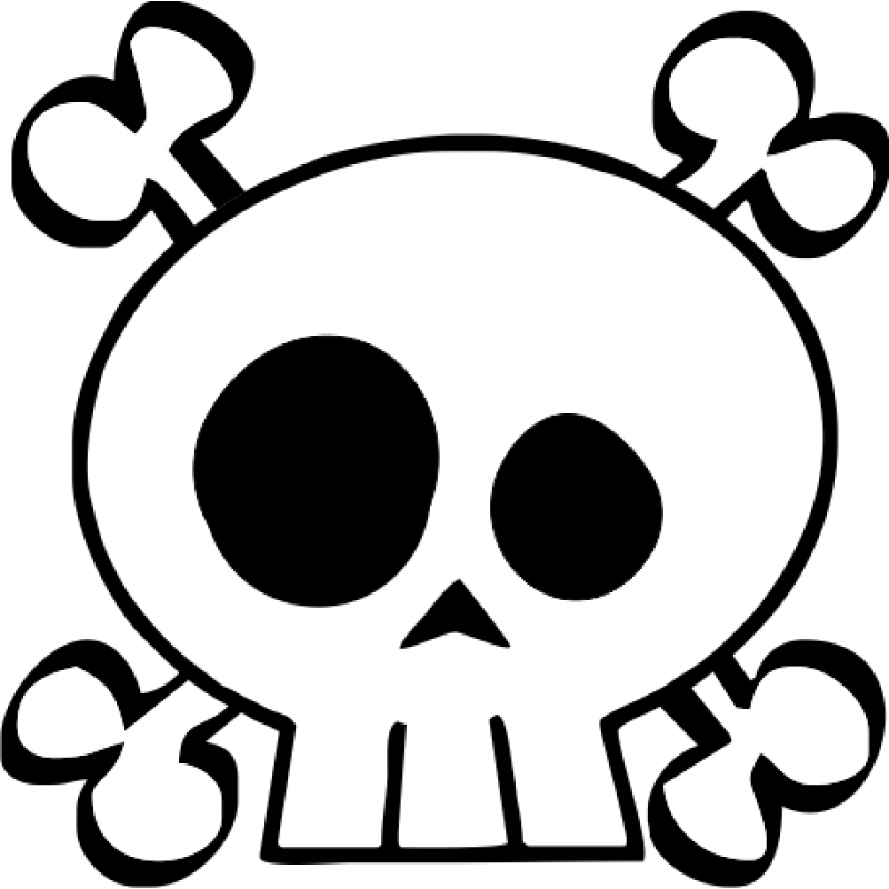 800x800 Skull And Cross Bones Clipart Download