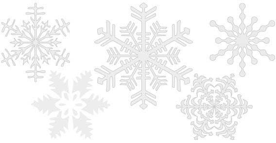 568x294 Snowflakes Free Vector 123freevectors