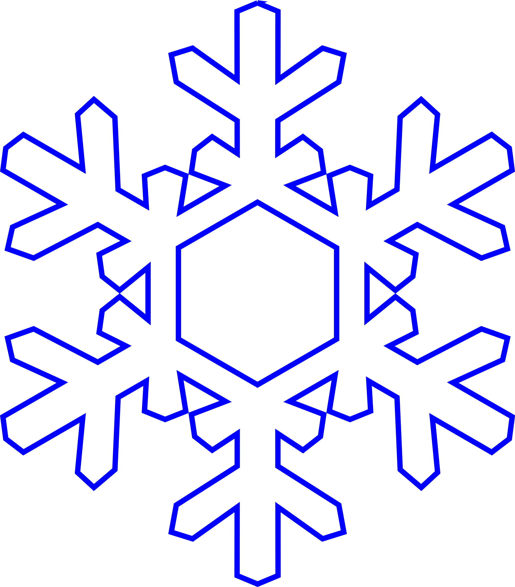 2105x2400 Snowflake Vector Graphic Image