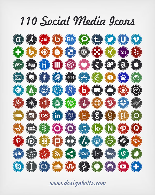 600x752 Free Vector Social Media Icons Best Free Social Media Icons Set By