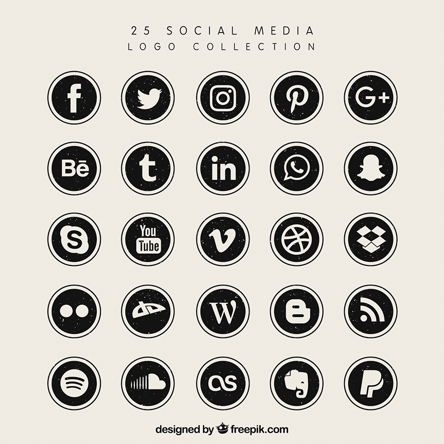 863x863 20 Free Social Media Icon Sets To Download