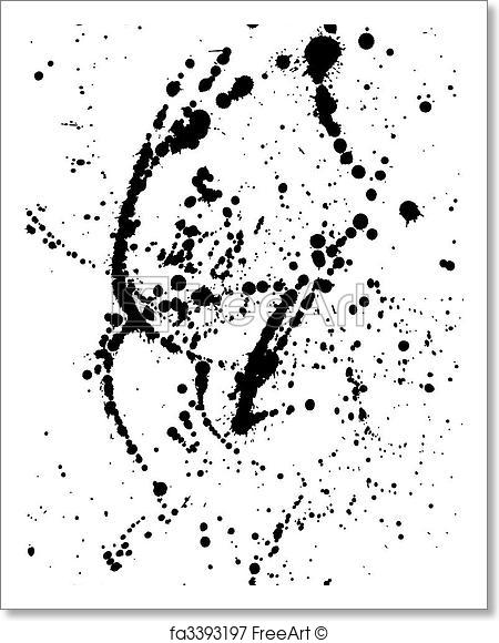 450x580 Free Art Print Of Ink Splatter (Vector). Ink Splatter Freeart