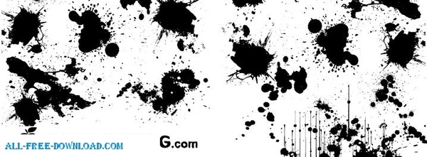 600x221 Splatter Vectors Free Vector In Encapsulated Postscript Eps ( .eps