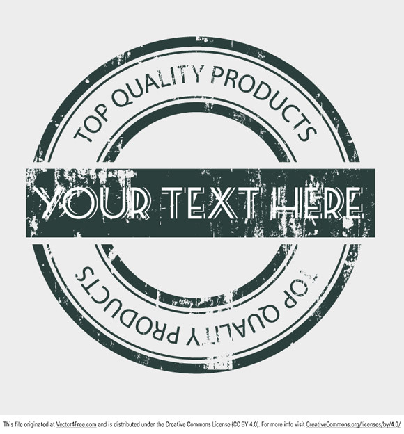 580x624 Grungy Stamp