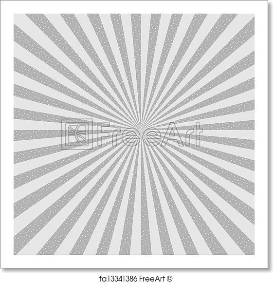 561x581 Free Art Print Of Abstract Background. Starburst, Halftone. Vector