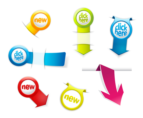 500x414 Different Sale Label Stickers Vector 04 Free Download