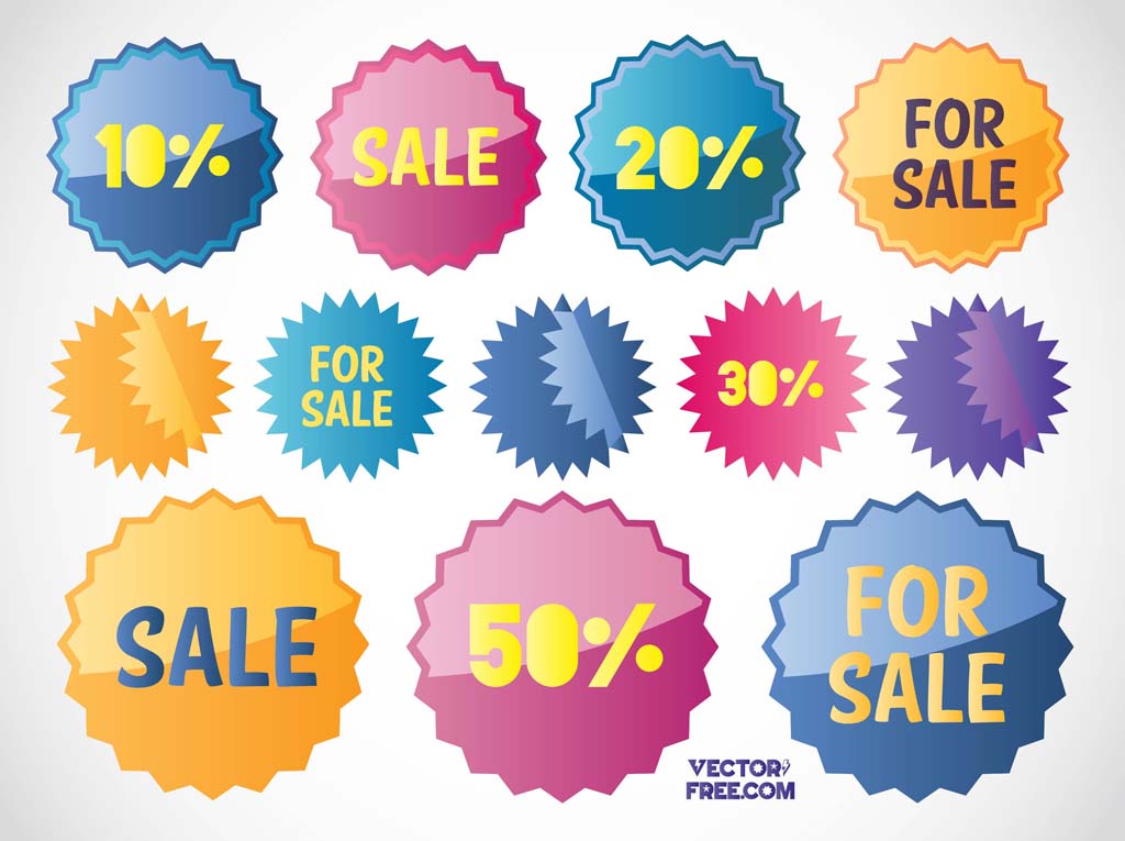 1024x765 Free Sales Stickers Vector Art Amp Graphics