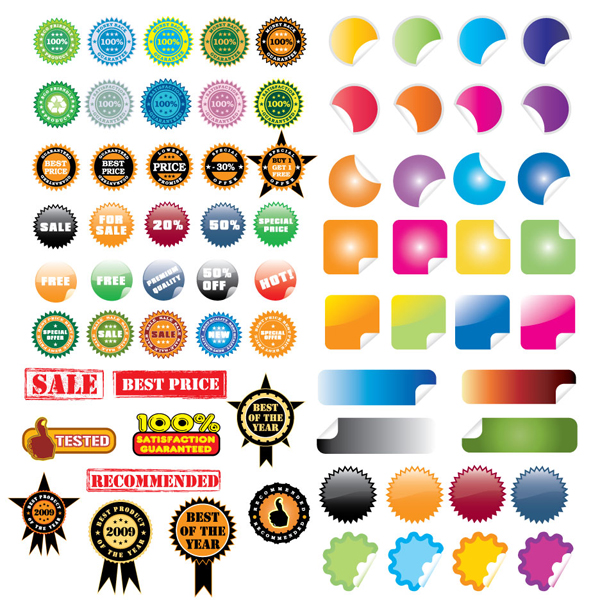600x600 Free Vector Stickers