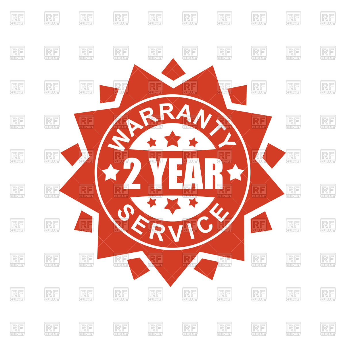 1200x1200 Warranty And Service Sign 2 Year