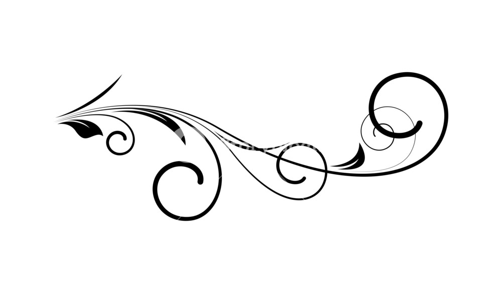 1000x584 Swirl Elements Vector Art Royalty Free Stock Image