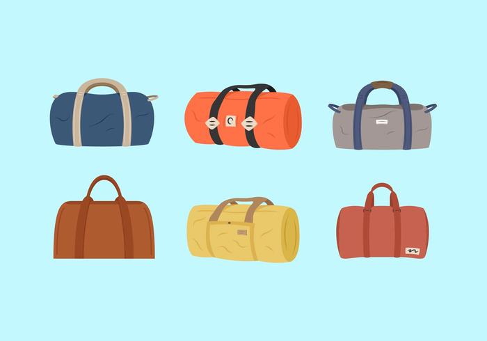 700x490 Duffle Bags Vector Illustrations Free