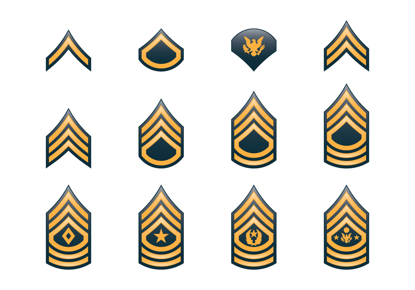 1400x980 Army Rank Insignia