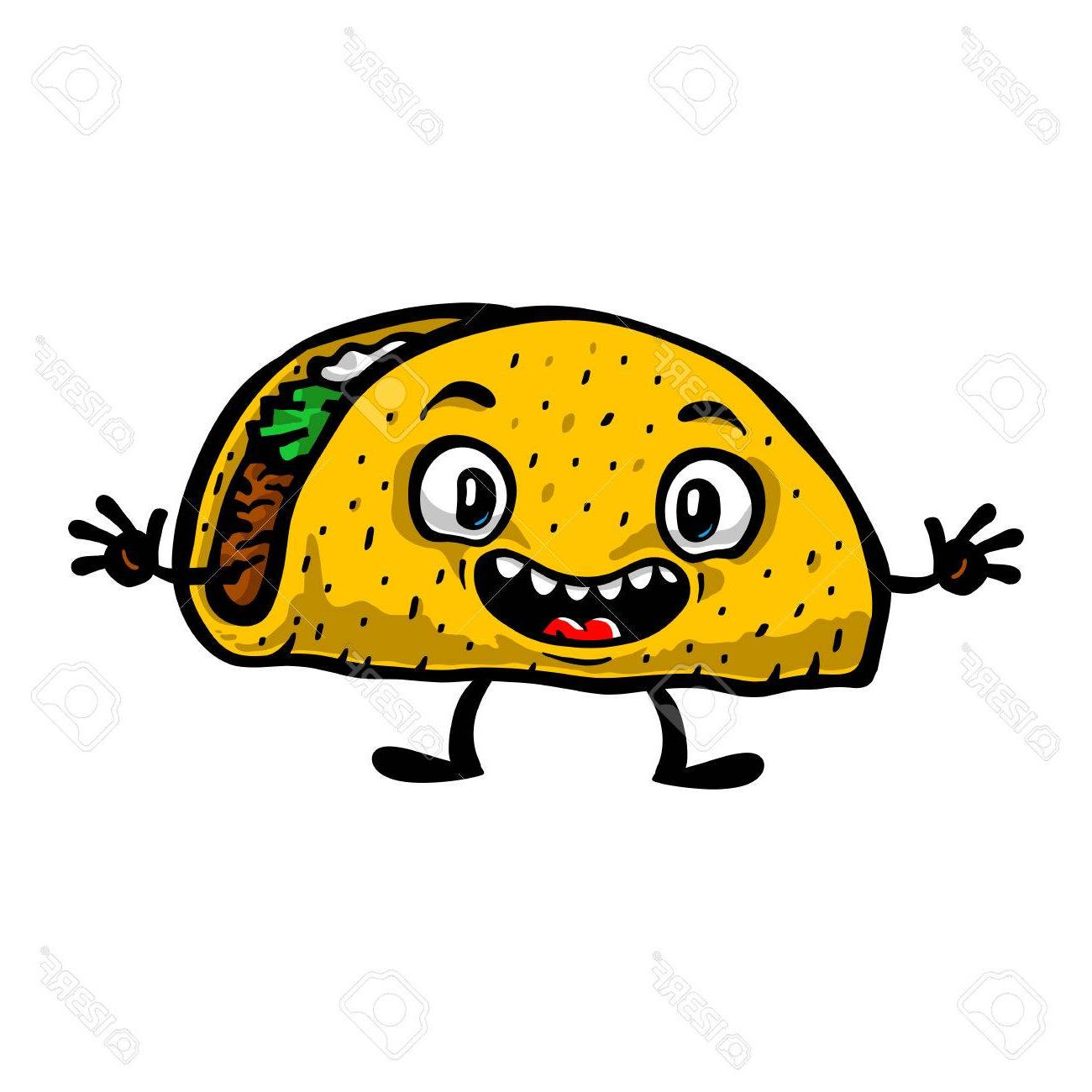 1300x1300 Hd Funny Animated Taco Vector Drawing Free Vector Art, Images