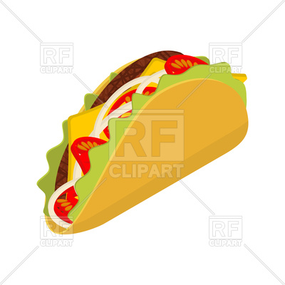 400x400 Taco Vector Image Vector Artwork Of Food And Beverages