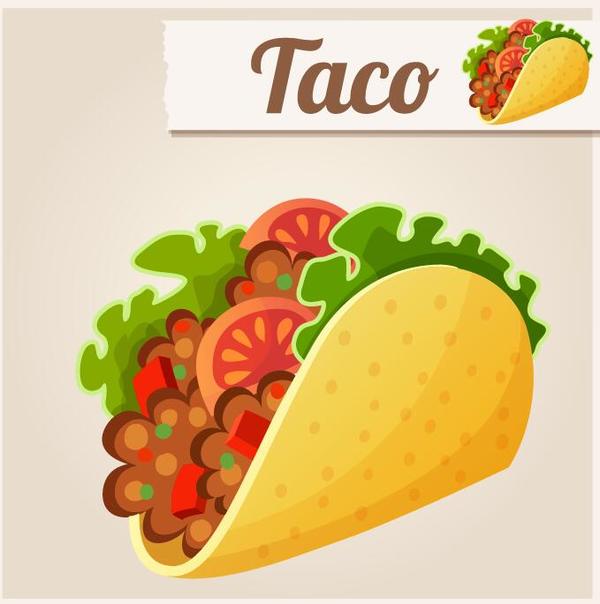 600x604 Taco Fast Food Vector Free Download