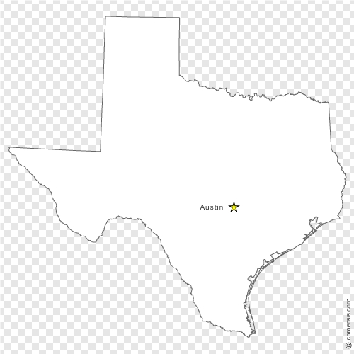 500x500 Texas (Tx) Us State Free Vector Map