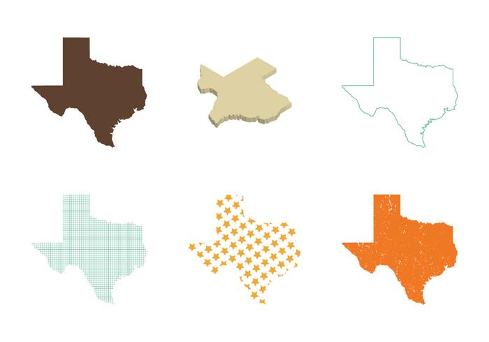 700x490 Free Texas Map Vector