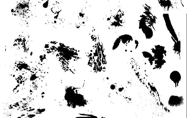 600x380 25 Free Vector Drips, Drops, And Splatters