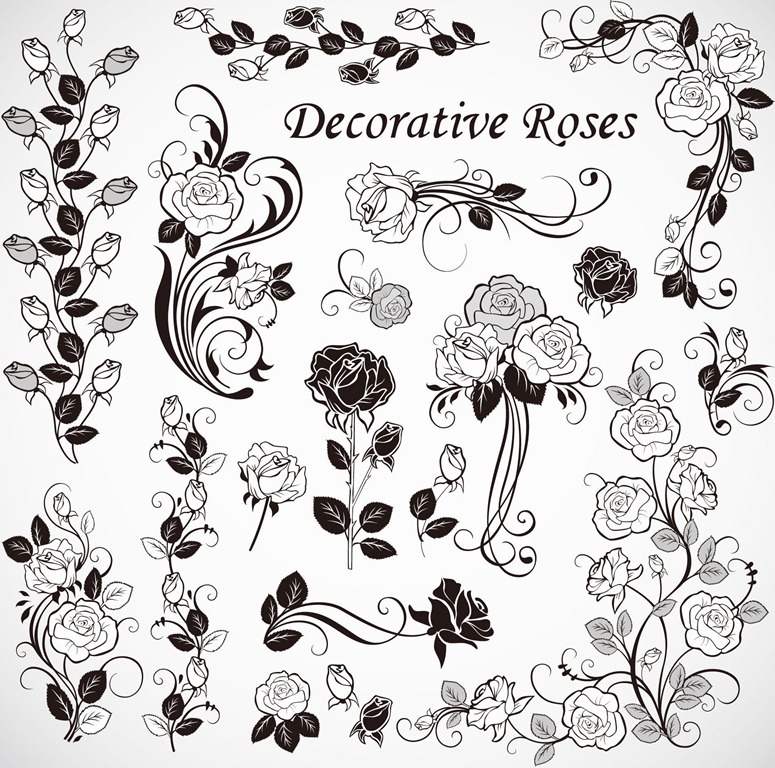 775x768 Free Vector Roses Decoration Free Vector Graphics All Free Web