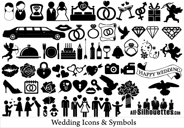 600x418 Free Vector Wedding Icons And Symbols Wedding Icon Vector Free
