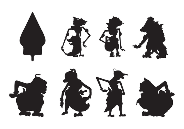 632x443 Free Wayang Silhouette Vector Free Vector Download 407461 Cannypic