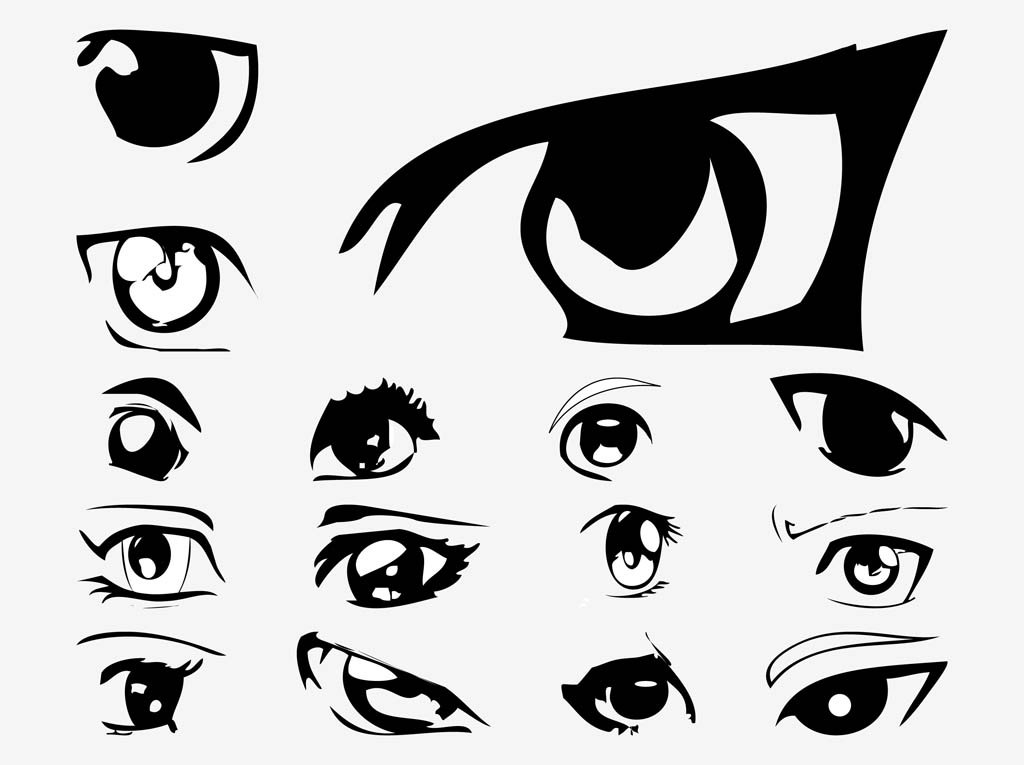 1024x765 Vector Anime Eyes Vector Art Amp Graphics