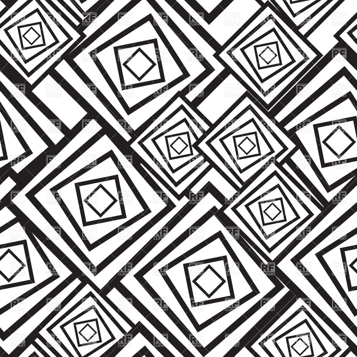 1200x1200 Black And White Abstract Pattern With Squares Vector Image