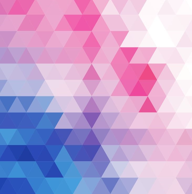 731x741 Vector Abstract Multicolored Triangular Mosaic Background Free