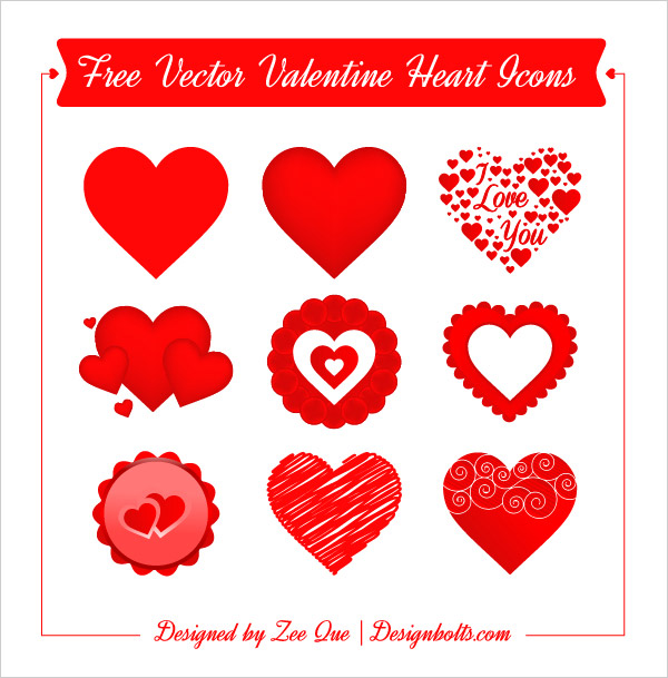 600x609 Free Vector Valentine Heart Icons Pngs Amp .ai File