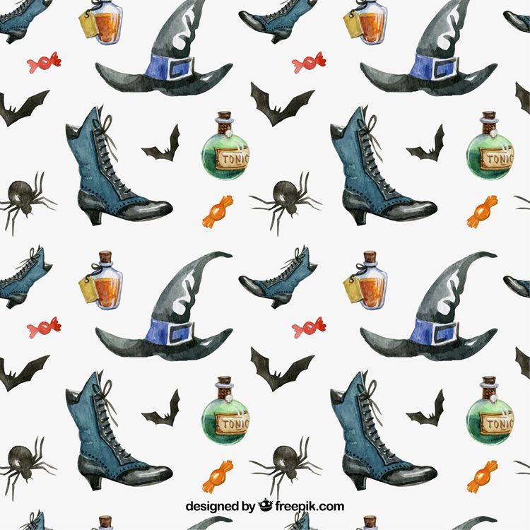 750x750 Freebie 10 Vector Halloween Patterns (Ai, Eps Amp Jpg)